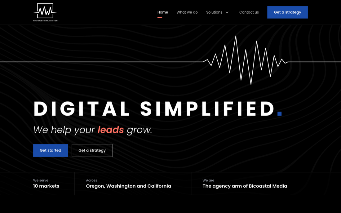 Screenshot of the Signal home page